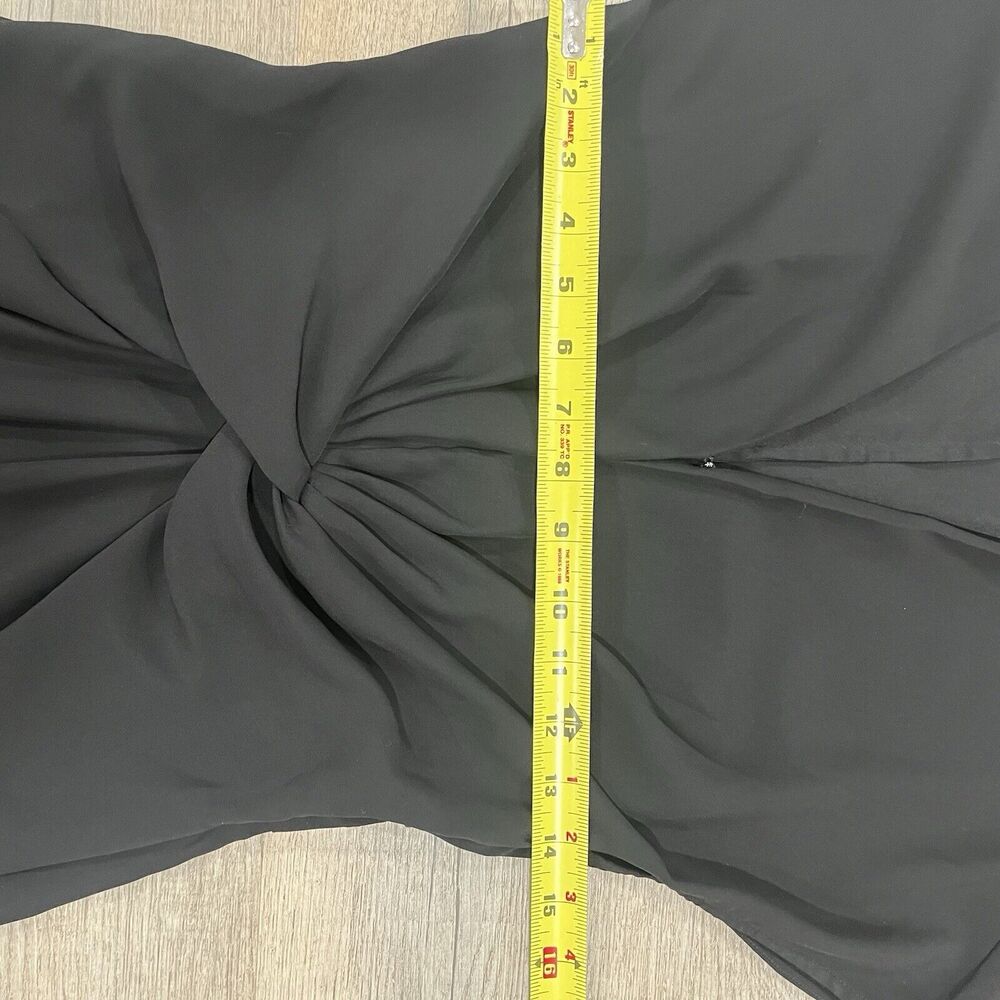 Banana Republic Women’s Black Front Twist V-Neck Sheath Dress Sz 6 - Picture 8 of 8